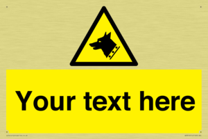 Custom Warning: Guard dog